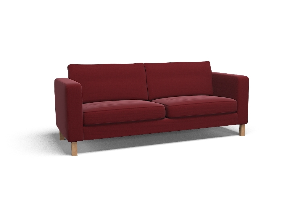 KARLSTAD Threeseat sofa cover Palermo Cherry Cobbler Fabric by