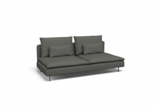 Cover for SÖDERHAMN Sofa-bed section - Malmo New Warm Grey