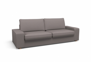 Cover for KIVIK Three-seat sofa - Velvet Warm Grey