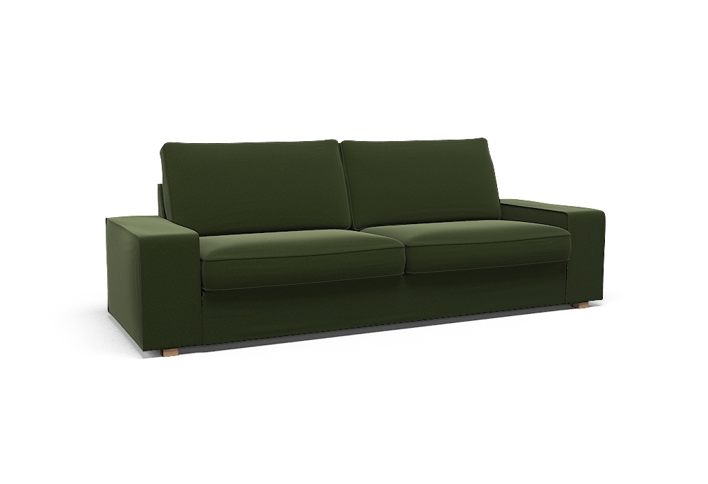 KIVIK Threeseat sofa cover Palermo Forest Green Fabric by CoverCouch