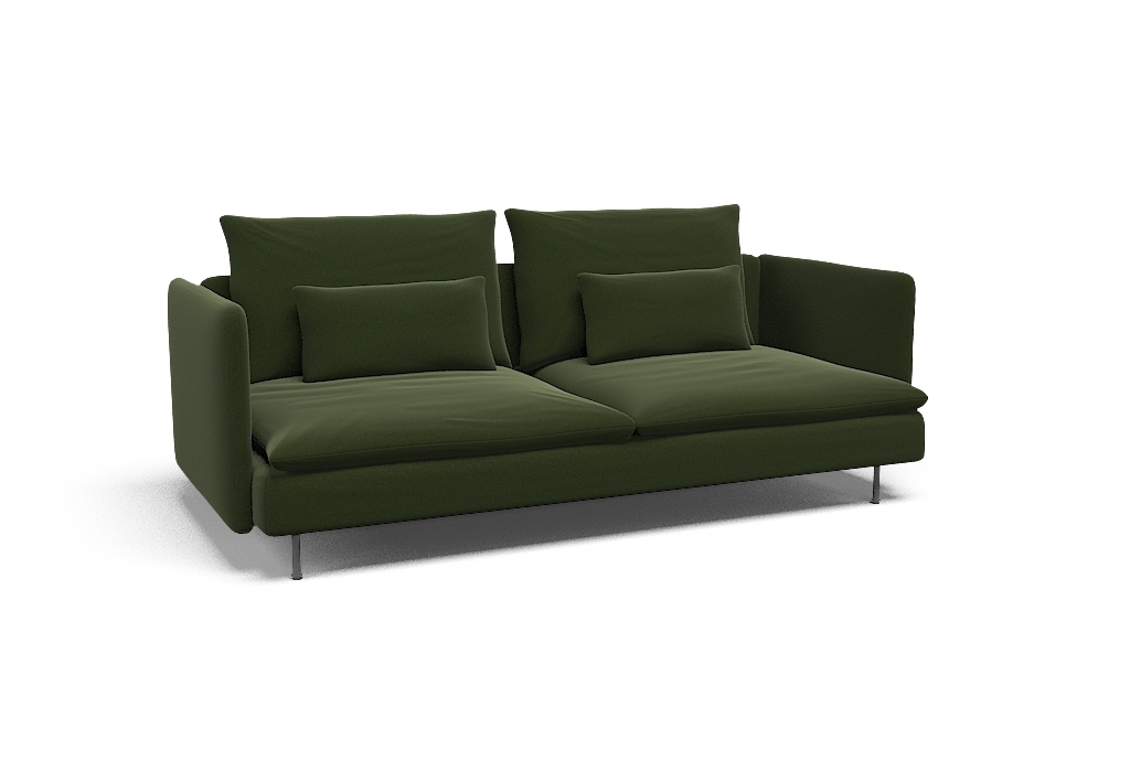 SÖDERHAMN Sofa-bed cover - Palermo Forest Green Fabric by CoverCouch