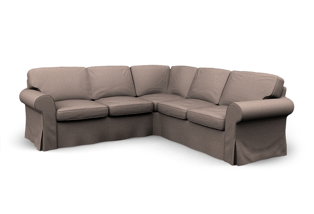 Bezug für EKTORP Ecksofa 2+2 Houston Fudge Stoff von CoverCouch