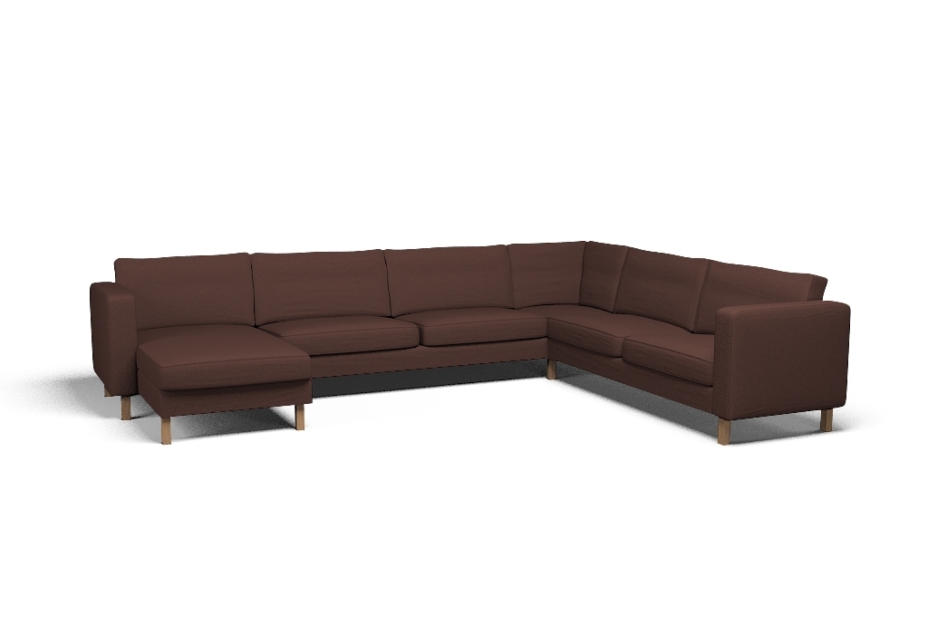 Bezug für KARLSTAD Ecksofa 23/32 und Récamiere Polo Clay Brown Stoff