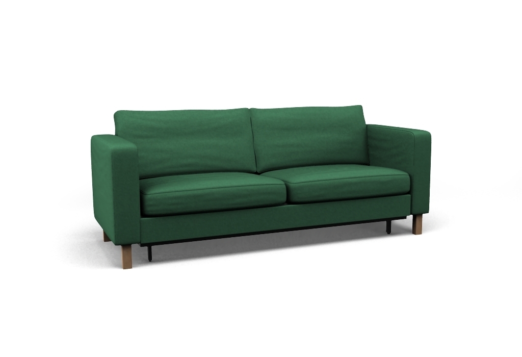 Bezug für KARLSTAD 3-Sitzer Schlafsofa - Gaja Jungle Green ...