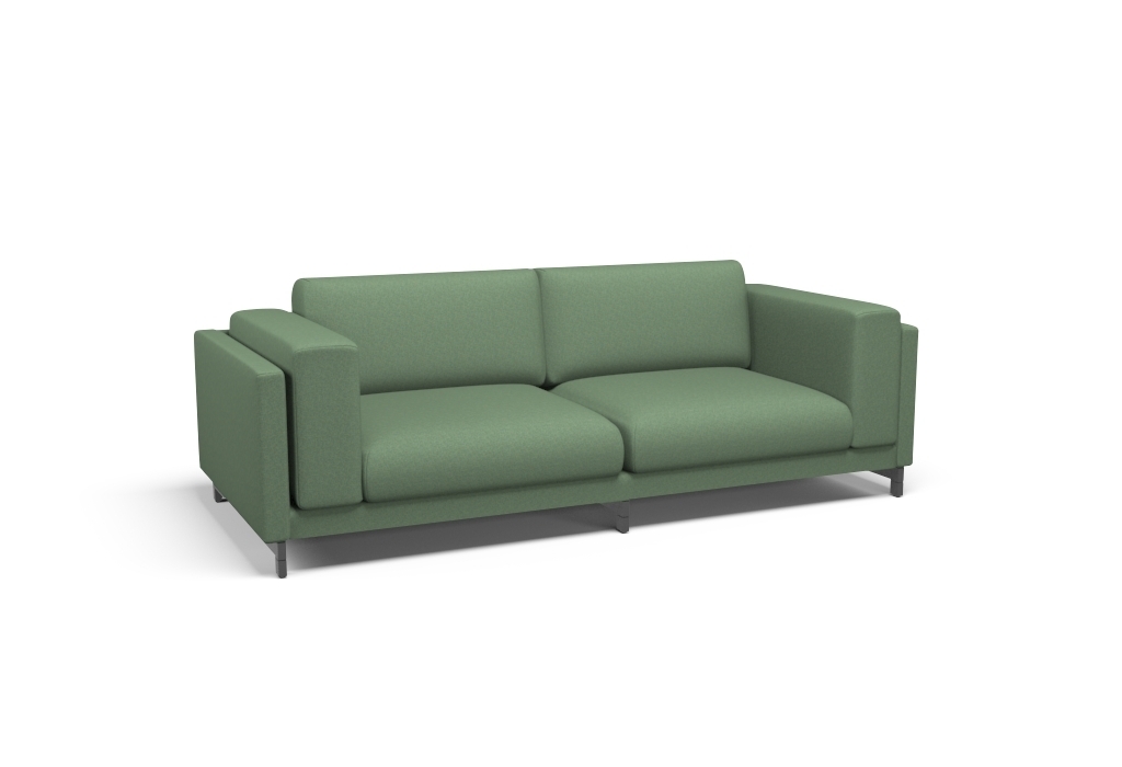 NOCKEBY Threeseat sofa cover Sahara Greenish Blue Fabric by CoverCouch