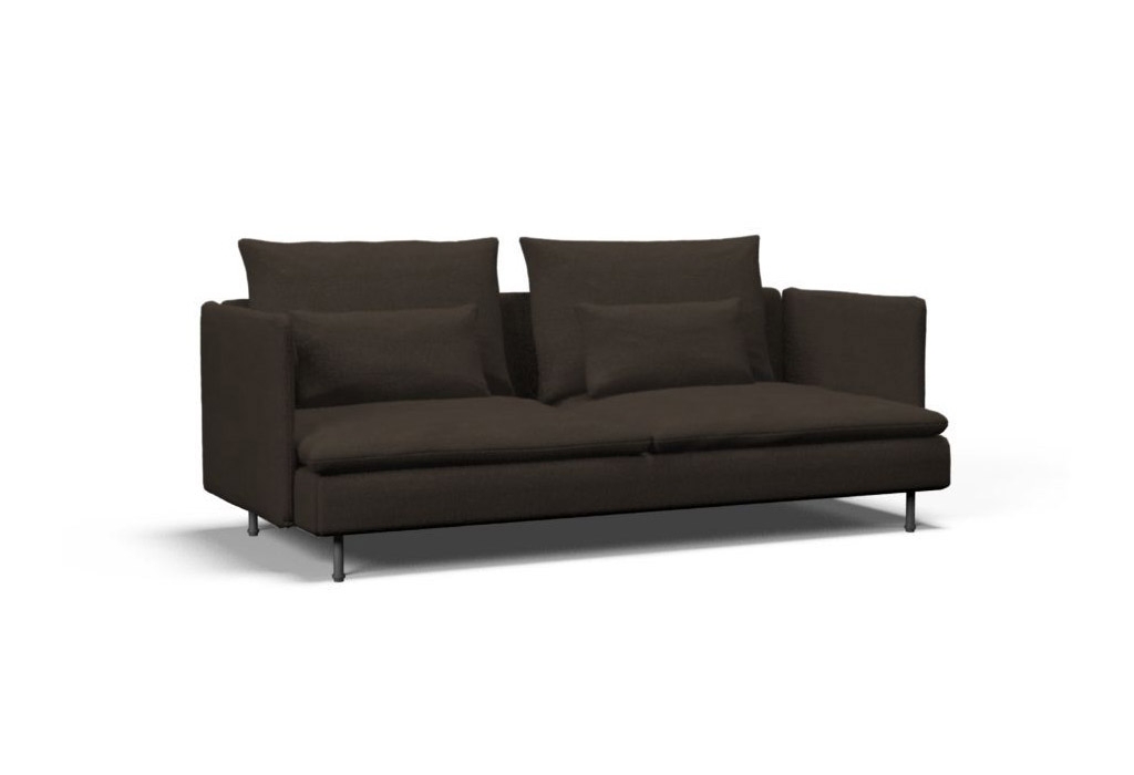 Bezug für SÖDERHAMN 3-Sitzer Sofa - Gaja Raw Umber Stoff ...