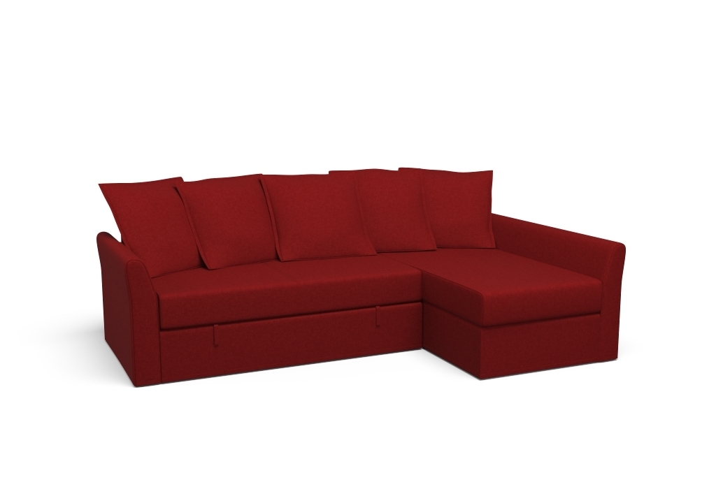 Bezug für HOLMSUND Eck-Schlafsofa - Rimini Ferrari Red Stoff von CoverCouch