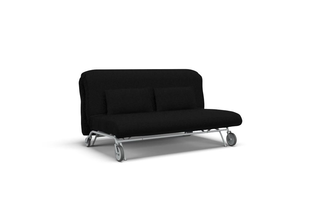 Bezug für IKEA PS 2-Sitzer Schlafsofa - Rimini Black Stoff ...