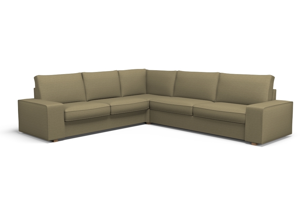 Cover for KIVIK Corner sofa 2+3/3+2 Melva Olive Green fabric