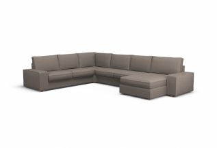 Cover for KIVIK Corner sofa 2+2 with chaise longue - Malmo New SilverFox