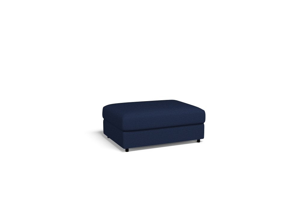 VIMLE Footstool with storage cover Step Melange Deep Royal Blue