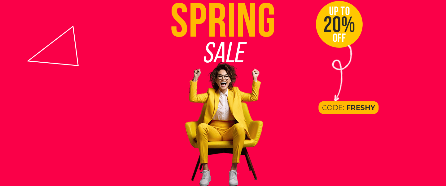 SPRING SALE. 20% OFF! + Free Shipping*